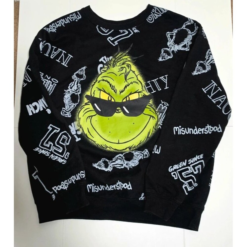 Officially Licensed Grinch Sweatshirt Womens L